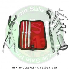  Hegar uterine dilator 3 pieces set, 7-8, 9-10, 17-18,  pinwheel,mathieu, grave 3pcs, collin medium